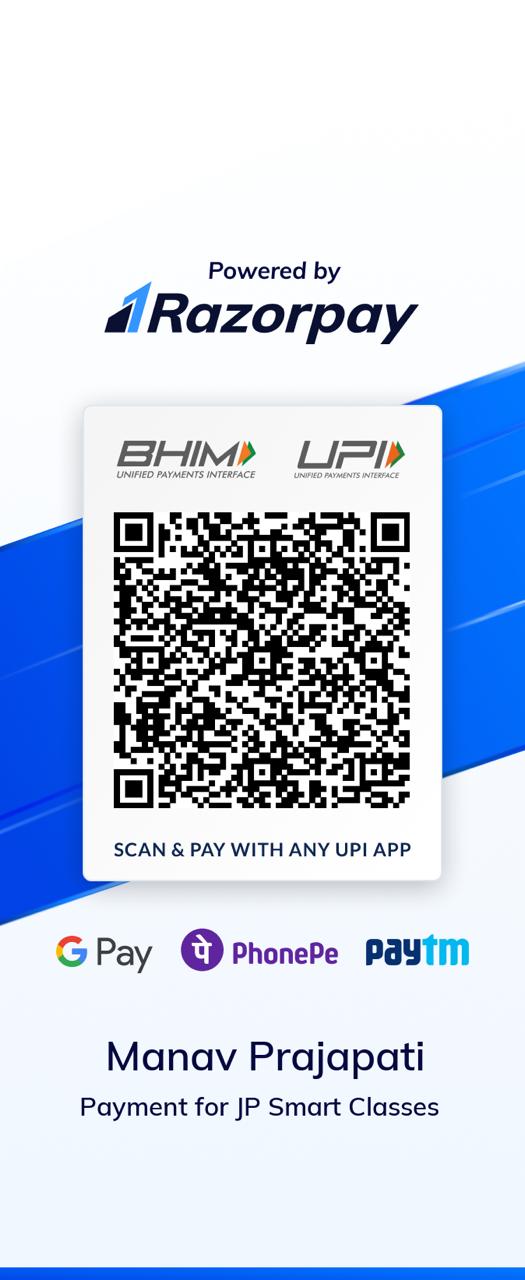 Razorpay UPI QR – JP Smart Classes